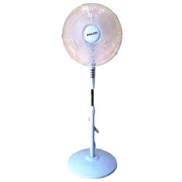 Ventilador De Piso De 16'', 3 Veloc.,  Parrilla Lineal, Base Redonda, Potencia De 55 Watts M/ Philco